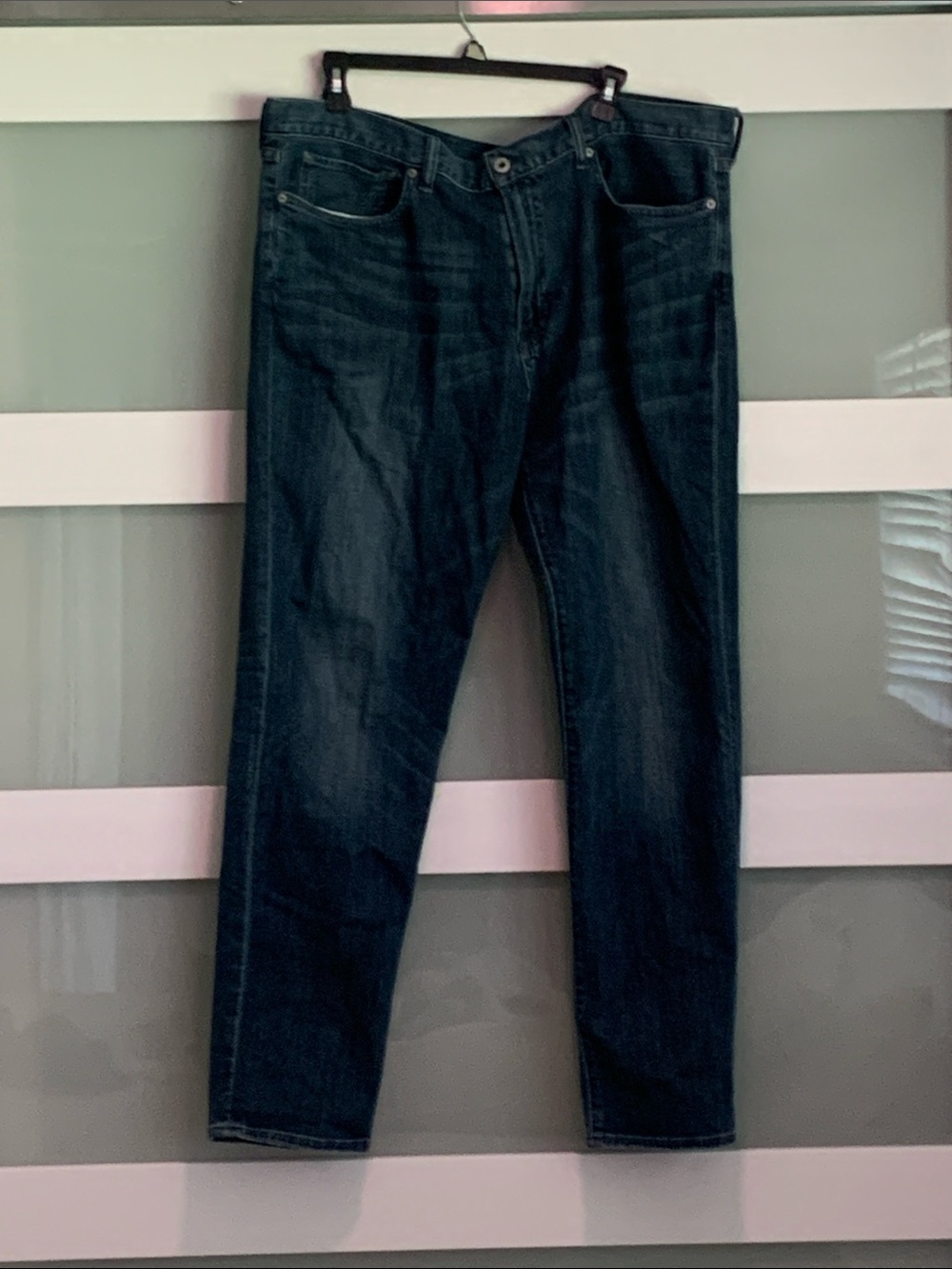 Lucky Brand Men's Dark Blue Straight Jeans